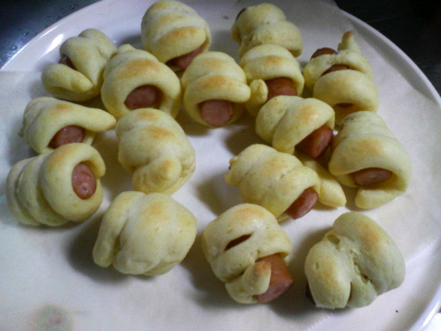 パンを焼きました。
